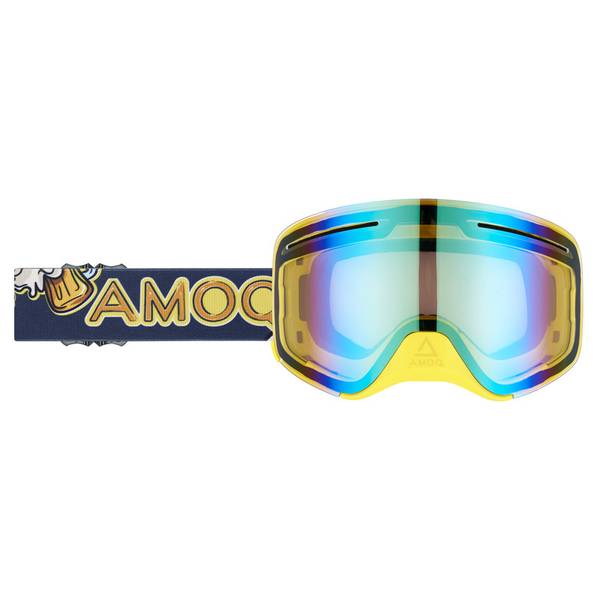 AMOQ Vision Vent+ Magnetic Scooter Goggles Øl - Gullspeil