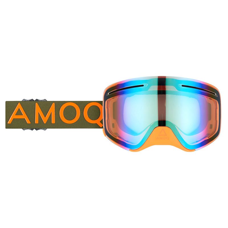AMOQ Vision Vent+ Magnetic Scooter Goggles Militærgrønn/oransje 